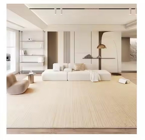 New Arrival Solid Color Light Luxury Loop Pile Mat Velvet Washable Carpet Waterproof Rug Living room Carpet