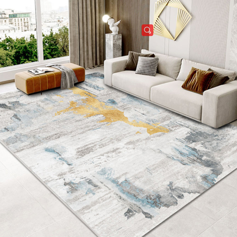 Polyester Crystal Velvet Modern Area Rugs Carpets For Living Room 