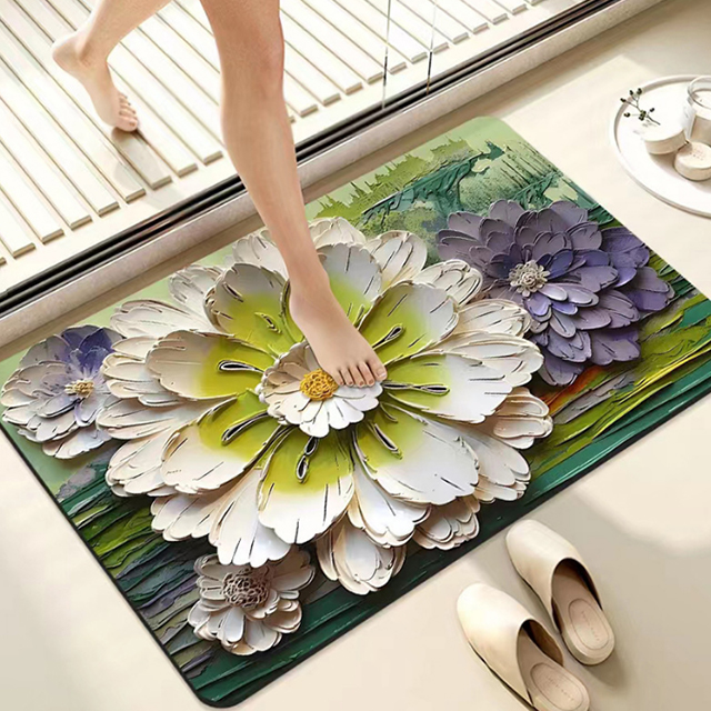Diatom Mud Bath Mat vs Traditional Bathroom Rug